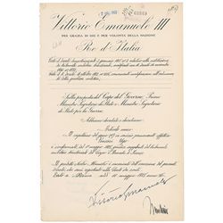 Benito Mussolini and Vittorio Emanuele III