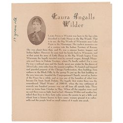 Laura Ingalls Wilder