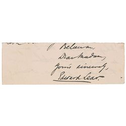 Edward Lear and John Everett Millais