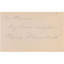 Wizard of Oz: Clara Blandick