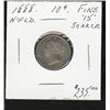 Nfld 1888 10¢ F15, Scarce.  Graded by B. Armstrong.