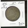 Nfld 1876 50¢ Fine.  Graded by B. Armstrong.