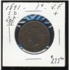 Image 1 : 1891 1¢ SD SL Obv 2 VF+.  Graded by B. Armstrong.