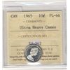 Image 1 : 1965 10¢ ICCS PL66 Ultra Heavy Cameo.