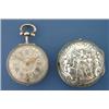 Image 1 : A George III silver pair-cased watch by John Wilter, London, having pierced silver Roman dial wit...