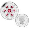 Image 1 : RCM Lot;  includes 2009 $20 Crystal Snowflake - Pink version.  Inoriginal red leather case but not R