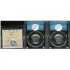 Image 1 : 1965 10¢ CCCS MS63, MS65 & ICCS MS64 Cameo.  Lot of 3 coins two of which show gem tones.
