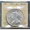 Image 1 : 1935 $1 ICCS MS65.  Blast white issue.