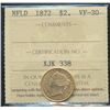 Image 1 : Nfld 1872 $2 Gold ICCS VF30.