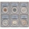 Image 1 : 1936 Year Set;  includes 1936 1¢ MS64RD, 5¢ MS63, 10¢ MS63, 25¢ MS64, 50¢ MS64 & $1 MS65.  All attra