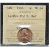 Image 1 : 1965 1¢ LgBds Ptd ICCS MS64RD.