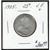 Image 1 : 1905 25¢ VF+.