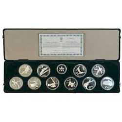 RCM Lot;  includes 1988 $20 Calgary Olympics.  Complete Set in green velvet case.  All ,925 silver.