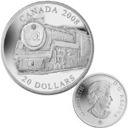 RCM Lot;  includes 2008 $20 Royal Hudson - Great Canadian Locomotives.  No cover slip.   (TAX Exempt