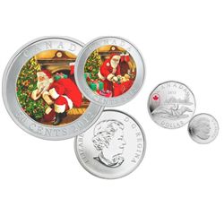 RCM Lot;  includes 2012 50¢ Proof - Santa's Magical Visit & 2012 $1 Proof Ann. Loon.  Lot of 2 coins