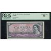 Image 1 : 1954 $10 BC-32a #ED6022819, PCGS EF45.