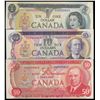 Image 1 : 1973 $1 BC-46a #AA0000863, 1971 $10 BC-49a #DA0000863 & 1975 $50 BC-51a #HA0000863.  Lot of 3 notes 