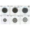Image 1 : N.B. Lot;  includes 1861 1¢, 1864 Short and Long, 1862 10¢, 1862 20¢ & 1864.  Lot of 6 coins Good to