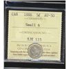 Image 1 : 1886 5¢ Sml 6 ICCS AU50.  Scarce date.
