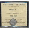 Image 1 : 1908 5¢ Sml ICCS AU55.