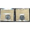 Image 1 : 1944 5¢ & 1968 ICCS MS65.  Lot of 2 coins.