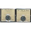 Image 1 : 1968 5¢ ICCS MS65.  Lot of 2 coins.