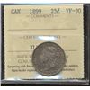 Image 1 : 1899 25¢ ICCS VF30.