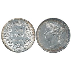 1881H 50¢ ICCS EF45.  Well struck and lustrous.