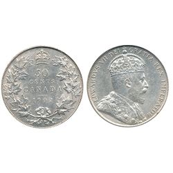 1902 50¢ PCGS MS62.  Lustrous full white.