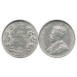 1911 50¢ PCGS AU50.  Nice lustre.