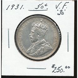 1931 50¢ VF+.