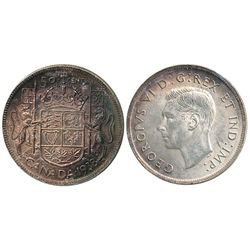 1938 50¢ ICCS MS64.  Sharp lustre.