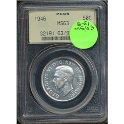 1946 50¢ PCGS MS63.