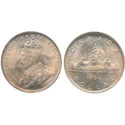 1936 $1 PCGS MS65.  Gem fields with light gold tones.