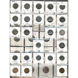 RCM Lot;  includes various issues of circulation commerative issue coins, 5¢, 10¢, coloured, Olympic