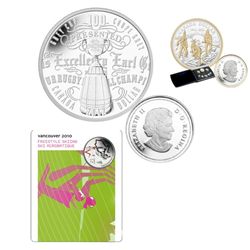 RCM Lot;  includes 2012 Proof Set, Proof Limited Edition Grey Cup $1, Vancouver 2010 Olympic Winter 