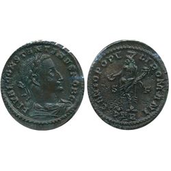 Roman Imperial Coinage; Constantine the Great Follis. Obv: FL VAL CONSTANTINVS NOB C; Rev: GENIO POP
