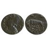 Image 1 : Roman Imperial Coinage; Constantine the Great Follis. Obv: VRBS - ROMA; Rev: No Legend. She wolf lef