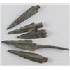 Ancient Greek & Roman Bronze Arrowheads, 800 BC - 600BC.  Probably unearthed at ancient battlefields