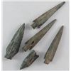 Ancient Greek & Roman Bronze Arrowheads, 800 - 600BC.  Probably unearthed at ancient battlefields ne