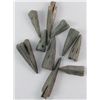 Ancient Greek & Roman Bronze Arrowheads, 800 - 600BC.  Probably unearthed at ancient battlefields ne