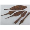 Ancient Roman Iron Arrowheads.  Lot of 5 pcs (3'' in length) all probably dug out of the ground, sho