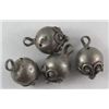 Image 1 : Byzantine small round silver buttons with designs.  Lot of 4 pcs.