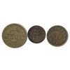 Image 1 : Apothecaries Antique Weights, includes 2 Gram, One Drachm & Two Drachms.  Lot of 3 pcs.