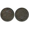 Image 1 : Breton 524 LC-10B1, Half Penny Bank Token, Sideview with WS Counterstamp.  XF for grade.