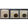 Image 1 : Breton 527 PC-1B3,720 PC-5D &874 NS-1E2.  Lot of 3 ICCS AU55 graded issues.