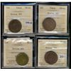 Image 1 : Breton 582,585,587 & 589 ICCS MS62.  Lot of 4 tokens.