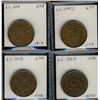 Image 1 : Breton 697 LC-29E1, LC-30A, LC-30B & LC-30D.  Lot of 4 tokens Fine to EF.