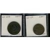 Image 1 : Breton 1007  LC-59B & Br-1012 LC-60B.  Lot of 2 tokens both F/VF.