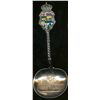 Image 1 : Sterling Spoon;  1907 Cascade Mountain and Bow River Alberta issue.  Spoon shows Crown with Provinci